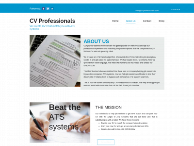 cv-professionals.com snapshot