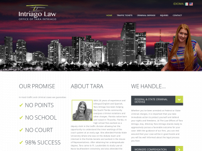 lawofficeoftaraintriago.com snapshot