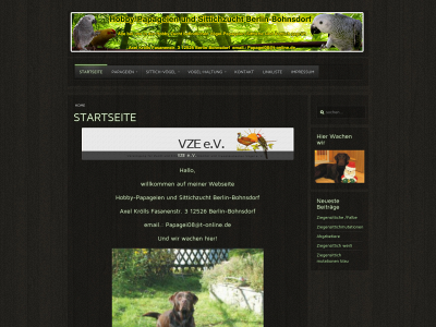 papageien-sittichzucht.de snapshot
