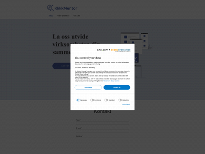 klikkmentor.no snapshot
