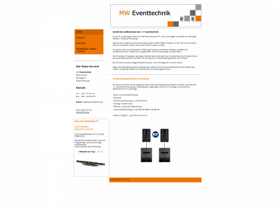 mweventtechnik.de snapshot