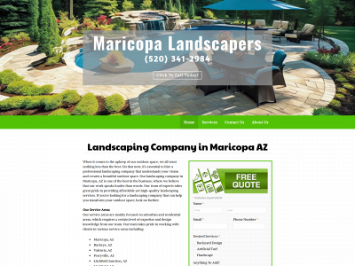 www.maricopalandscapers.com snapshot