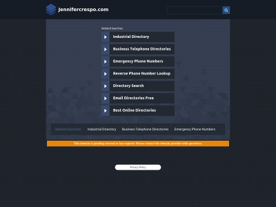 jennifercrespo.com snapshot