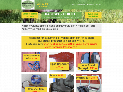 hastsportoutlet.se snapshot