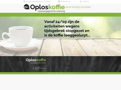 oploskoffie.training snapshot