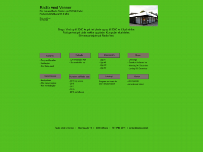 radiovest.dk snapshot