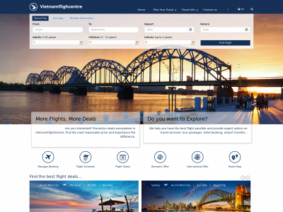 vietnamflightcentre.com snapshot