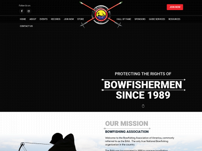 bowfishingassociation.com snapshot