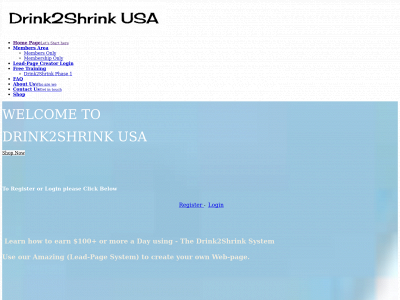 drink2shrinkusa.com snapshot