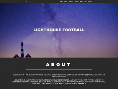 lighthousefootball.com snapshot