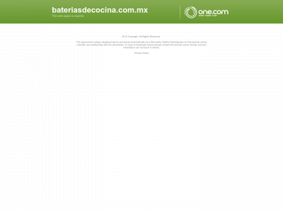 bateriasdecocina.com.mx snapshot