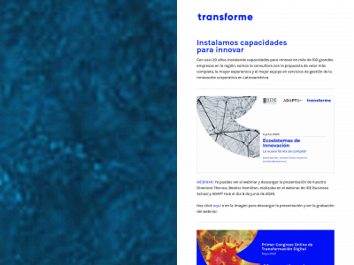 www.transforme.cl snapshot