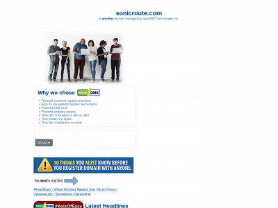 sonicroute.com snapshot