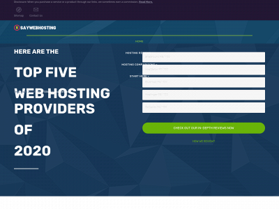 saywebhosting.com snapshot