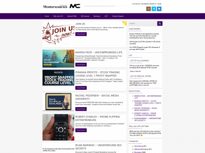 mentorscourses101.com snapshot