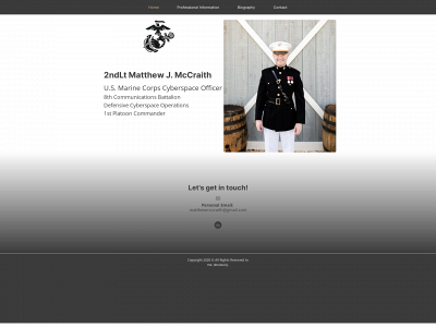 matthewmccraith.com snapshot