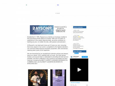 raysonscarpetcleaning.co.uk snapshot
