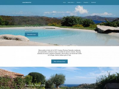 luxurynaturalpool.com snapshot