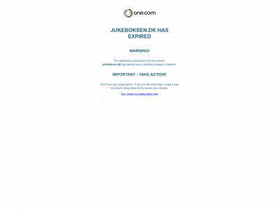 jukeboksen.dk snapshot
