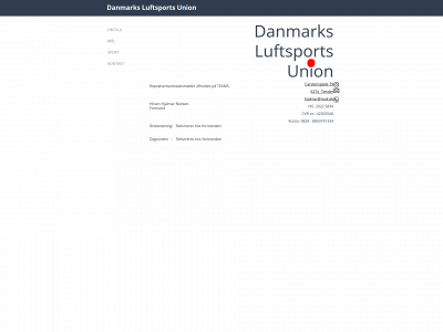 luftsportsunionen.dk snapshot