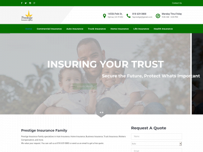 prestigeinsurancefamily.com snapshot