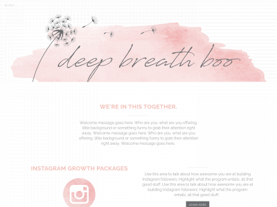 deepbreathboo.com snapshot