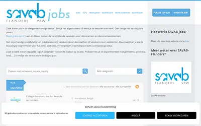 savab-jobs.be snapshot