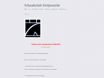 schaakclubzwijnaarde.be snapshot