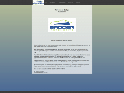 badgerautomotive.co.uk snapshot