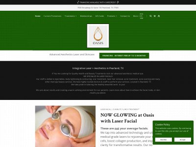 www.oasisluxurymedspa.com snapshot