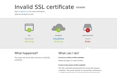 advisionize.dk snapshot