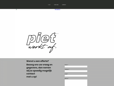 pietwerktaf.be snapshot