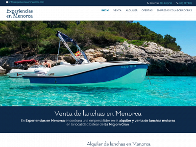 experienciasenmenorca.com snapshot