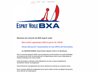 bxaespritvoile.fr snapshot