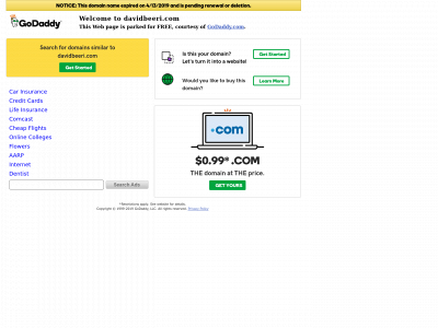 davidbeeri.com snapshot
