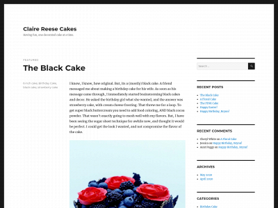 clairereesecakes.com snapshot