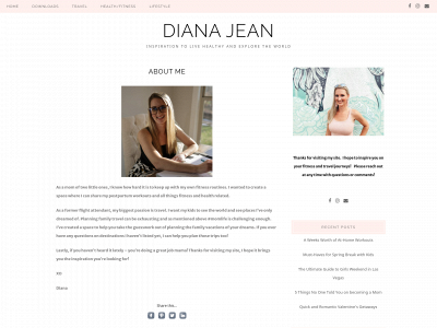 dianajeanblog.com snapshot