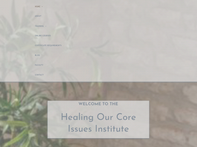 healingourcoreissuesinstitute.com snapshot