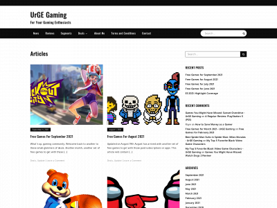 justurgegaming.com snapshot