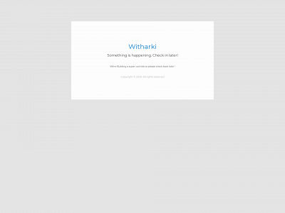 witharki.com snapshot