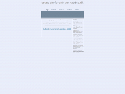 grundejerforeningenkatrine.dk snapshot