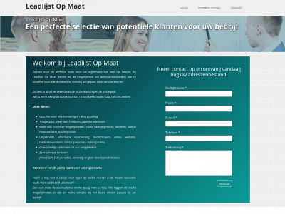 leadlijstopmaat.nl snapshot
