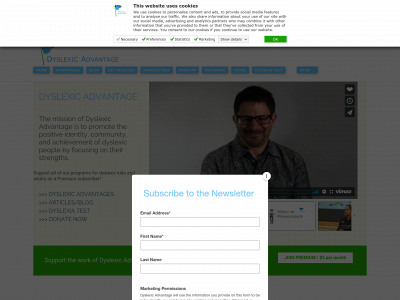 dyslexicadvantage.org snapshot
