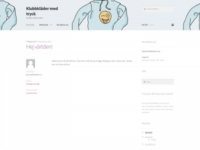 klubbklader.net snapshot