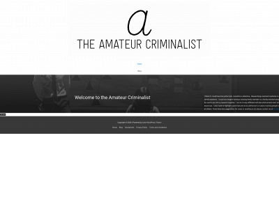 theamateurcriminalist.com snapshot