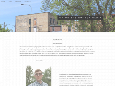 orionthehuntermedia.com snapshot