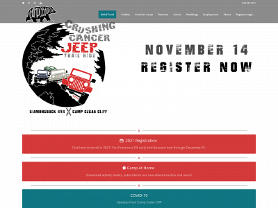 campcedarcliff.org snapshot