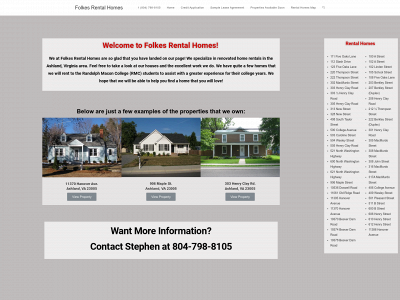folkesrentalhomes.com snapshot