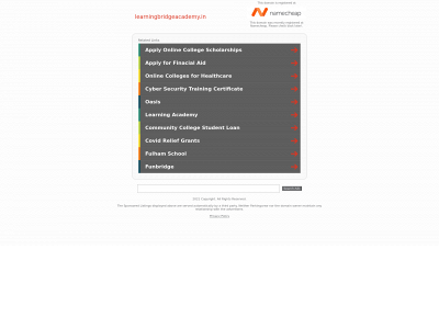 learningbridgeacademy.in snapshot