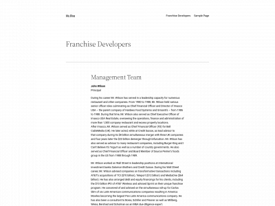 franchisedevelopers.net snapshot
